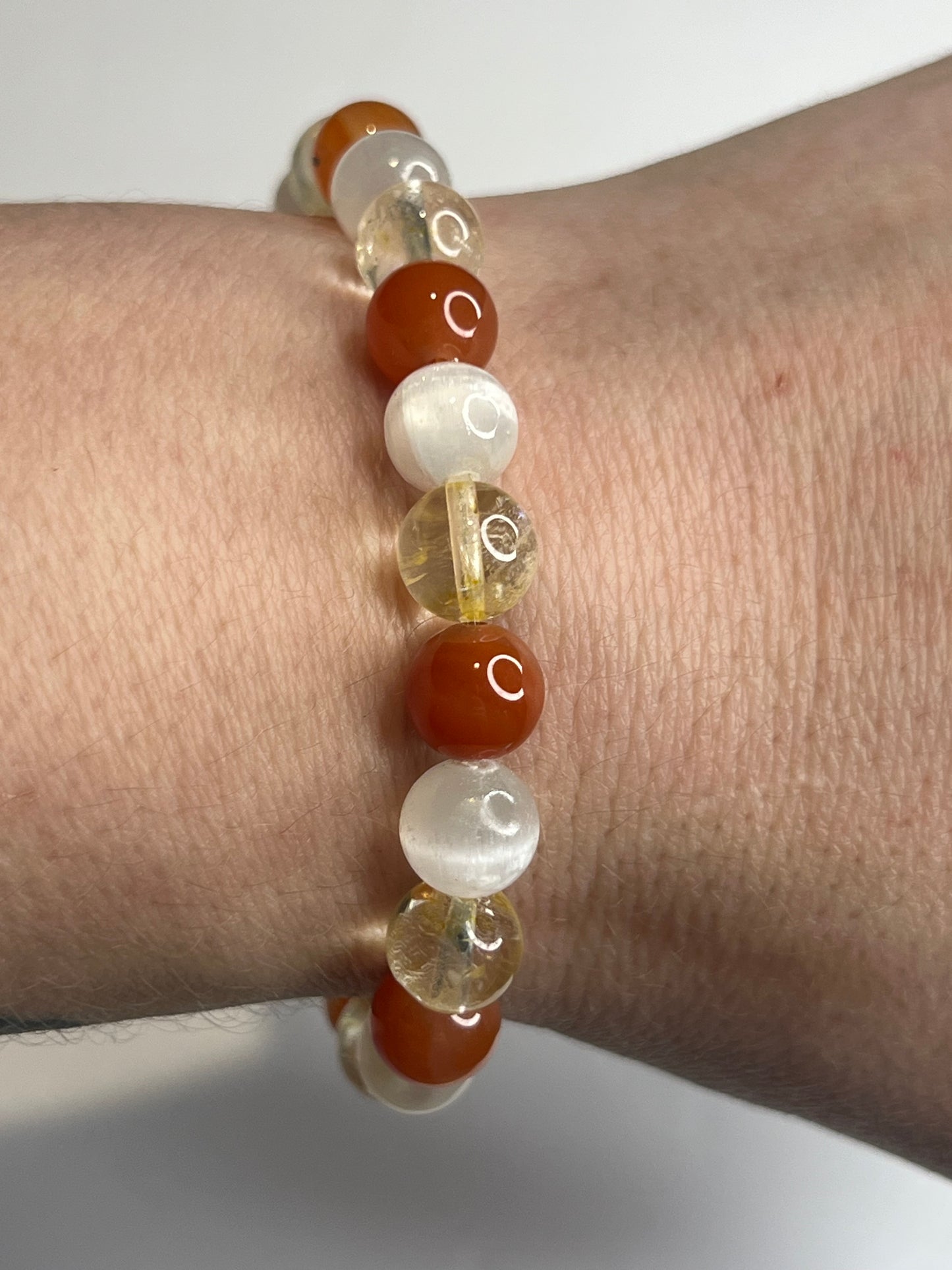 Radiance & Empowerment - Citrine, Satin Spar and Carnelian