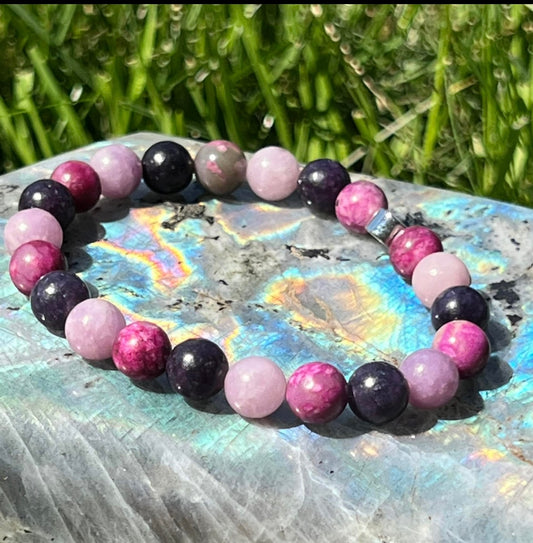 Divine Peace & Spiritual Protection - Lepidolite and Sugilite