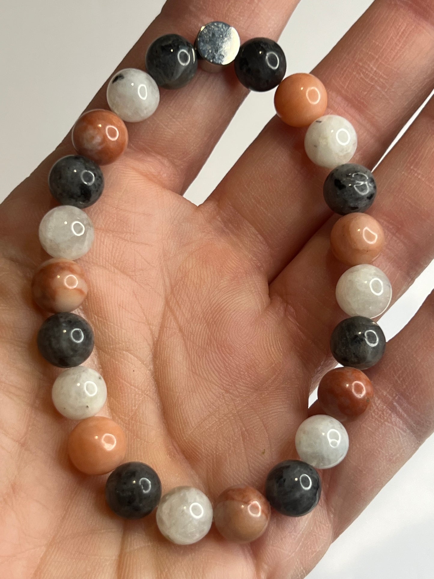 New Beginnings - Pink Aventurine, Rainbow Moonstone and Larvikite