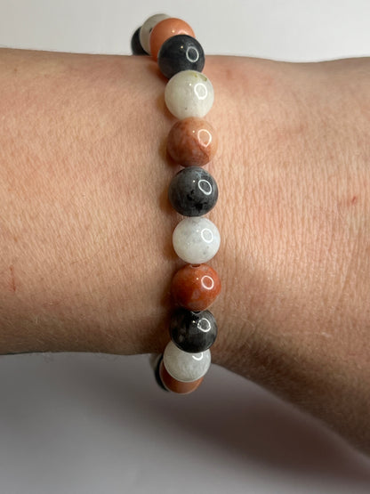 New Beginnings - Pink Aventurine, Rainbow Moonstone and Larvikite