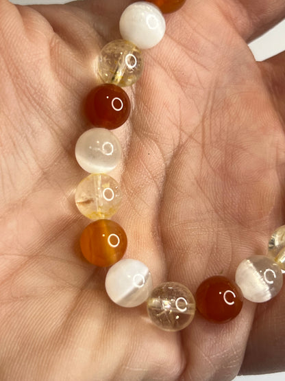 Radiance & Empowerment - Citrine, Satin Spar and Carnelian
