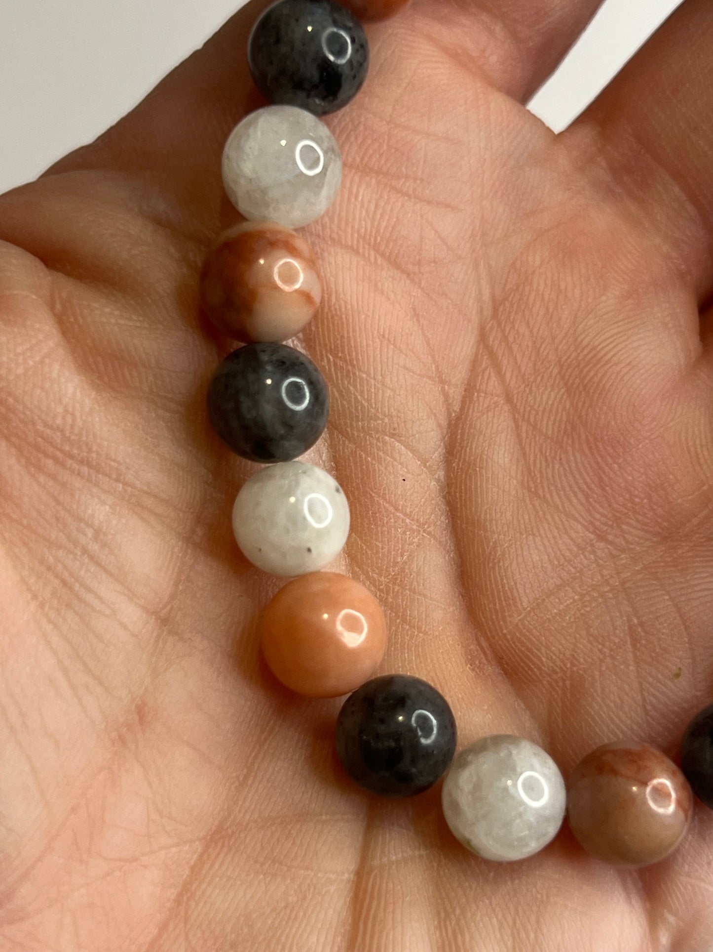 New Beginnings - Pink Aventurine, Rainbow Moonstone and Larvikite