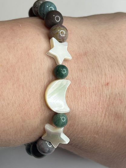 Flow & Harmony - Ocean Jasper and Mother of Pearl